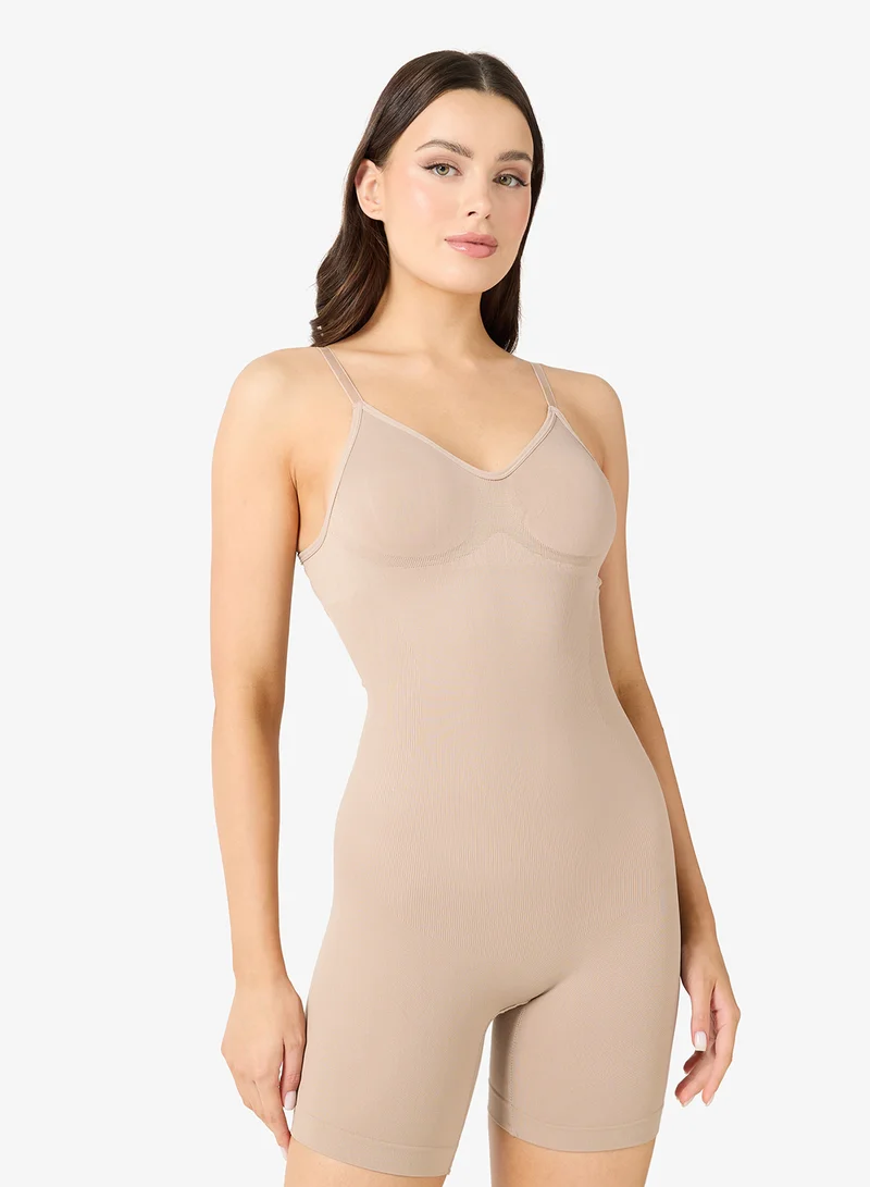 جينجر 2PC Strappy Seamless Tummy Control Shapewear